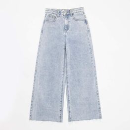 07873026-40 Широкие джинсы для девочки для девочки голубой