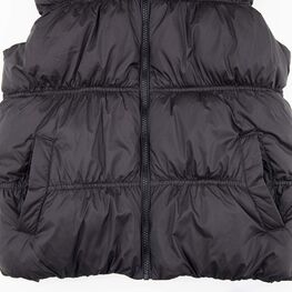 07885007-40 Черная стеганая жилетка для девочки для девочки черный фото №4