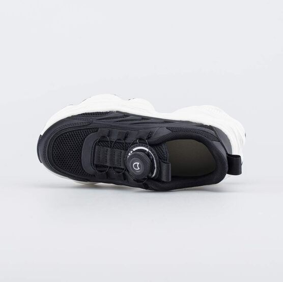 744268-12 Черные кроссовки с белой подошвой для мальчики черный + белый фото №4