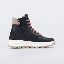 752277-32 Утепленные кожаные ботинки для девочки-подростка для девочки черный фото №2