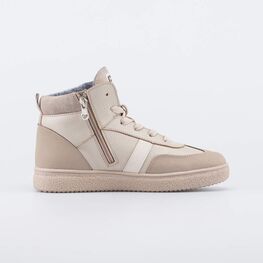 752278-31 Утепленные кожаные ботинки для девочки для девочки бежевый фото №2