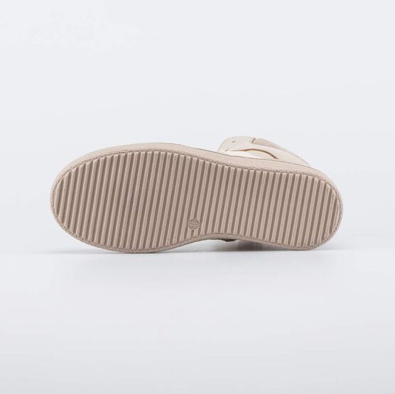 752278-31 Утепленные кожаные ботинки для девочки для девочки бежевый фото №3