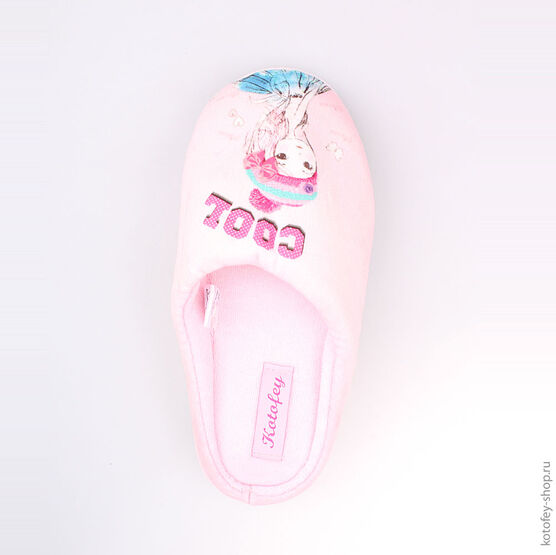 631069-11 Тапочки розовые для девочки розовый фото №4