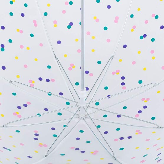 03807090-40 Зонт детский Горошек прозрачный для девочки прозрачный фото №2