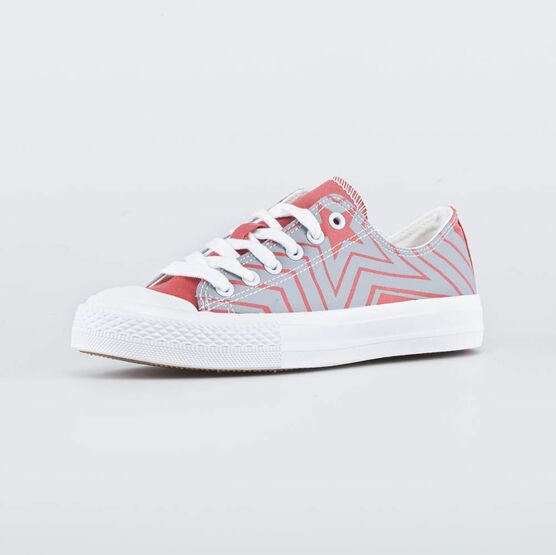 731125-12 Кеды из хлопка для девочки для девочки роз-сер