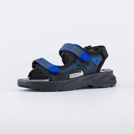 724044-22 Кожаные сандалии на липучках для мальчики черный