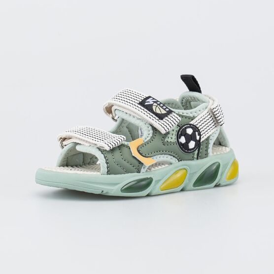 124043-12 Светящиеся пляжные сандалии для мальчика для мальчики зеленый