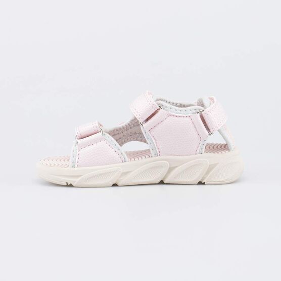 124044-12 Светящиеся пляжные сандалии со съемными нашивками для девочки розовый,фуксия фото №2