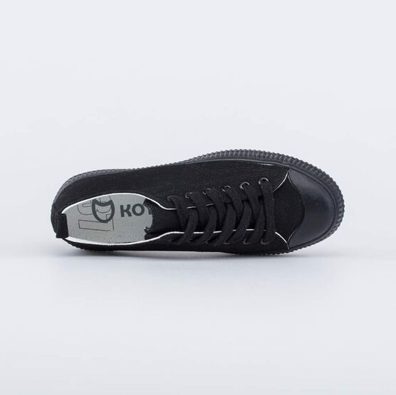 731127-12 Черные кеды на шнурках для мальчики черный фото №4