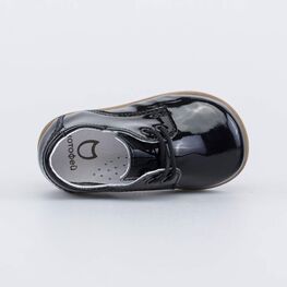 132127-22 Полуботинки из лаковой кожи для мальчики черный фото №4