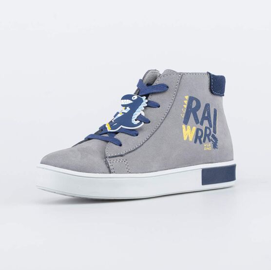 352355-22 Кожаные ботинки для мальчика DINO для мальчики серый