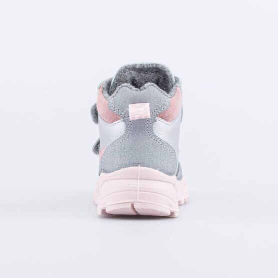 252182-32 Утепленные спортивные ботинки для девочки серебристый фото №5