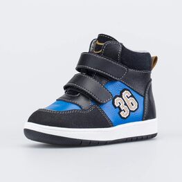 052160-32 Демисезонные ботинки для мальчика для мальчики чер-гол