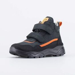 152316-30 Демисезонные ботинки на липучках STYLE черные для мальчики чер-ора