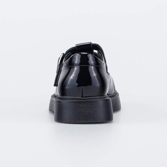 532335-21 Лакированные школьные туфли для девочки черный фото №5