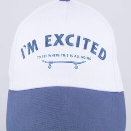 07709071-40 Кепка-бейсболка для мальчика белый-синий для мальчики белый + синий фото №4