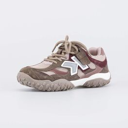 644560-11 Дышащие кроссовки со сквозной сеткой для девочки розовый,коричневый