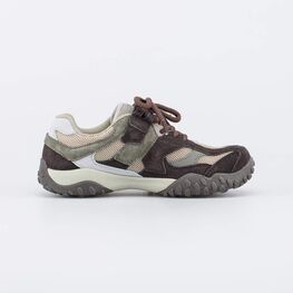 644560-12 Дышащие кроссовки со сквозной сеткой для мальчики бежевый,коричневый фото №2