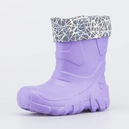 665013-19 Сапоги из ЭВА утепленные лаванда для девочки сиреневый