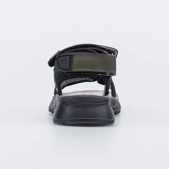 524114-21 Кожаные сандалии на липучках оливковый для мальчики оливковый фото №5