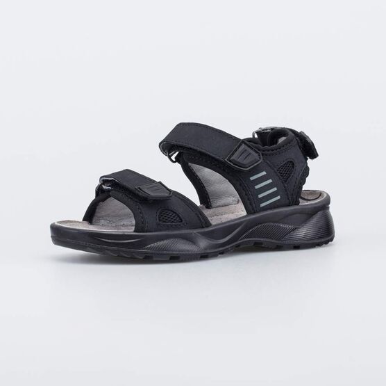 524114-23 Кожаные сандалии на липучках черный для мальчики черный