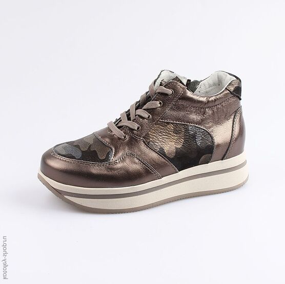 752133-22 Ботинки для девочки бронзовый