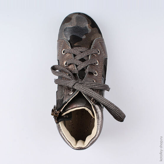 452112-21 Ботинки для девочки бронзовый фото №4