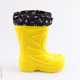 365005-11 Резиновые сапоги для мальчики жел-син фото №2