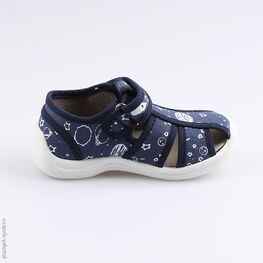 221075-11 Сандалии текстильные для мальчики светло-синий фото №2