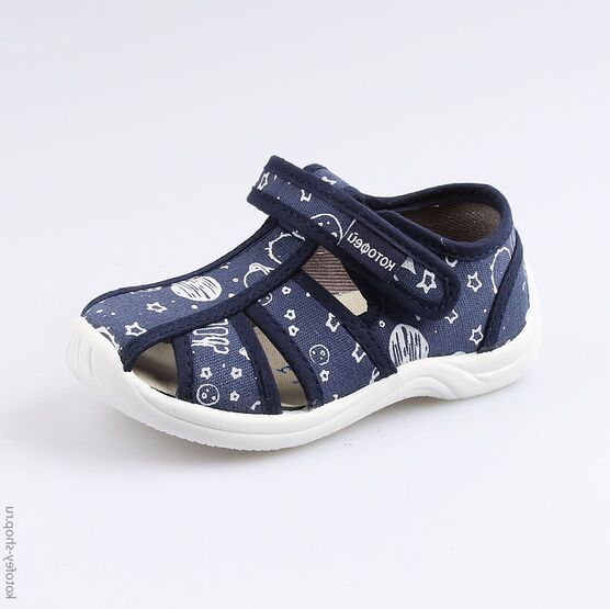 221075-11 Сандалии текстильные для мальчики светло-синий