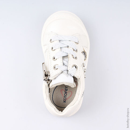 134014-22 Полуботинки для девочки белый фото №4