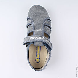 421026-16 Сандалии текстильные для мальчики голубой фото №4