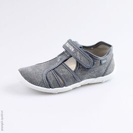 421026-16 Сандалии текстильные для мальчики голубой