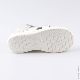 322057-25 Босоножки для девочки срб-бел фото №3