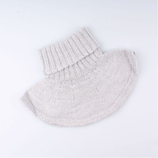 07012087-40 Манишка из 100% шерсти мериноса серая для универсальные серый