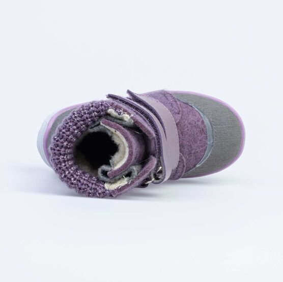 357005-41 Валенки на липучках для девочки сиреневый фото №4