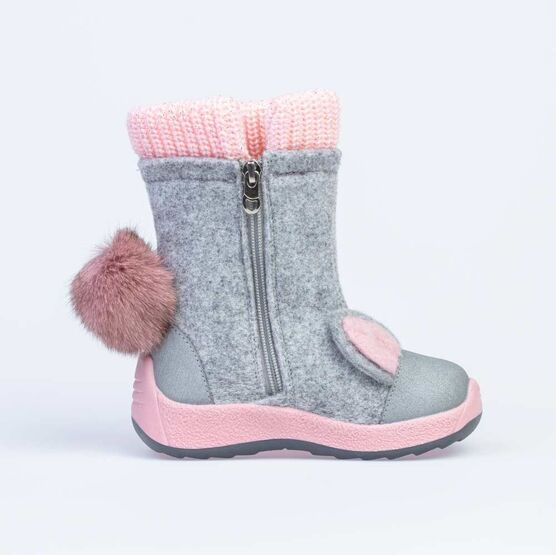 167057-42 Валенки для девочки серый фото №2