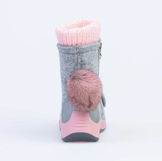 167057-42 Валенки для девочки серый фото №5