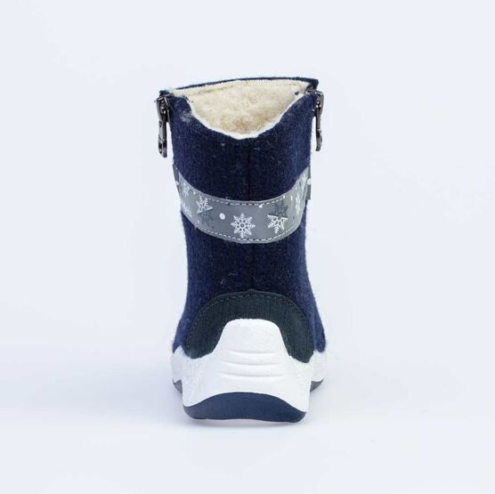 167055-42 Валенки для девочки с котенком синий для девочки синий фото №5