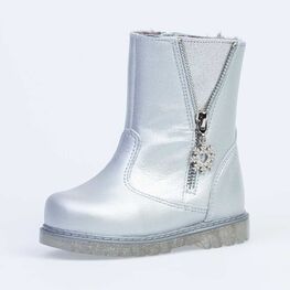 362100-51 Зимние сапожки для девочки для девочки серебристый