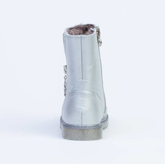 362100-51 Зимние сапожки для девочки для девочки серебристый фото №5