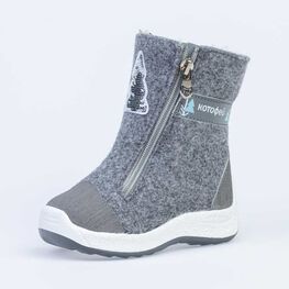 367126-41 Валенки для девочки Елочка серый для девочки серый