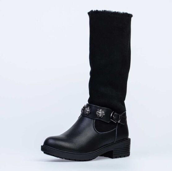 664062-41 Сапожки для девочки черный