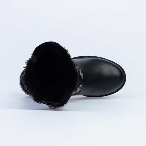 664062-41 Сапожки для девочки черный фото №4