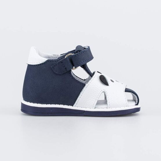 022151-21 Кожаные сандалии Первые шаги Мой щенок для мальчики синий фото №2