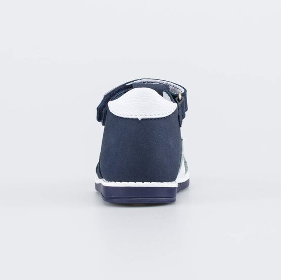 022151-21 Кожаные сандалии Первые шаги Мой щенок для мальчики синий фото №5