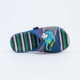 531214-12 Тапочки для мальчики син-зел фото №4