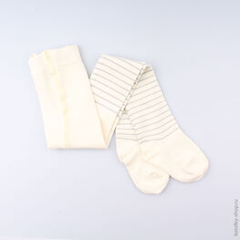 07832321-40 Колготки с люрексом бежевые для девочки бежевый