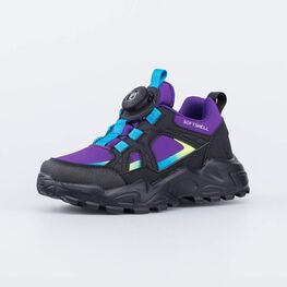 644405-72 Кроссовки Softshell для девочки чер-фио