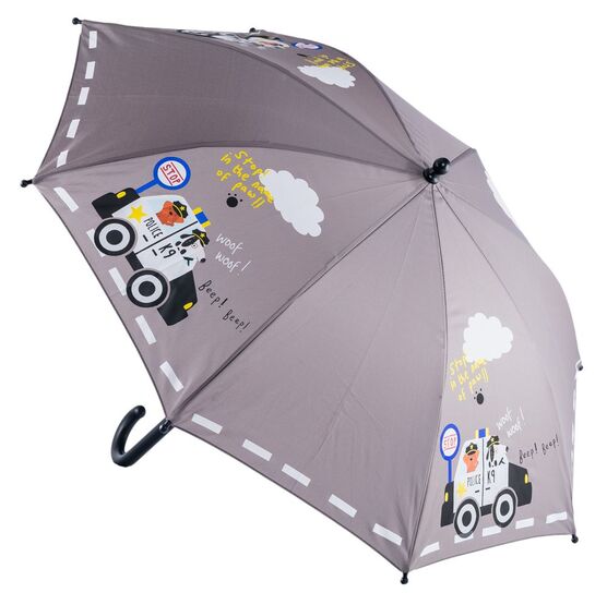 03707038-00 Зонт детский машинка, серый для мальчики серый